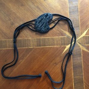 Vintage Dior beaded tie belt